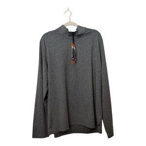 Gerry Men's Long Sleeve 1/4 Zip Stretch Pullover, Gray, Size  XXL